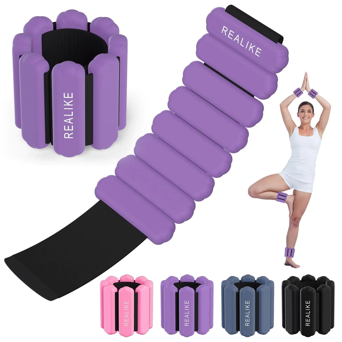 REALIKE Wrist Weights Ankle Weights for Women